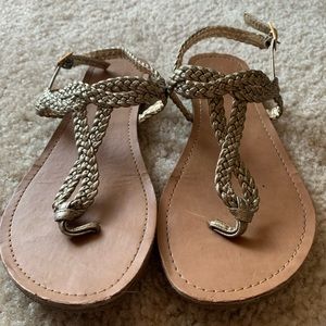 Gold sandals size 6 from Kohl’s